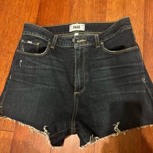 Paige denim shorts - dark wash